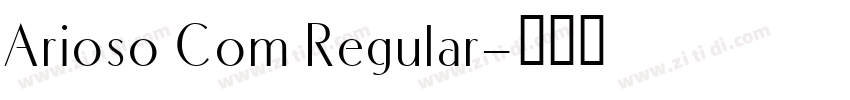 Arioso Com Regular字体转换